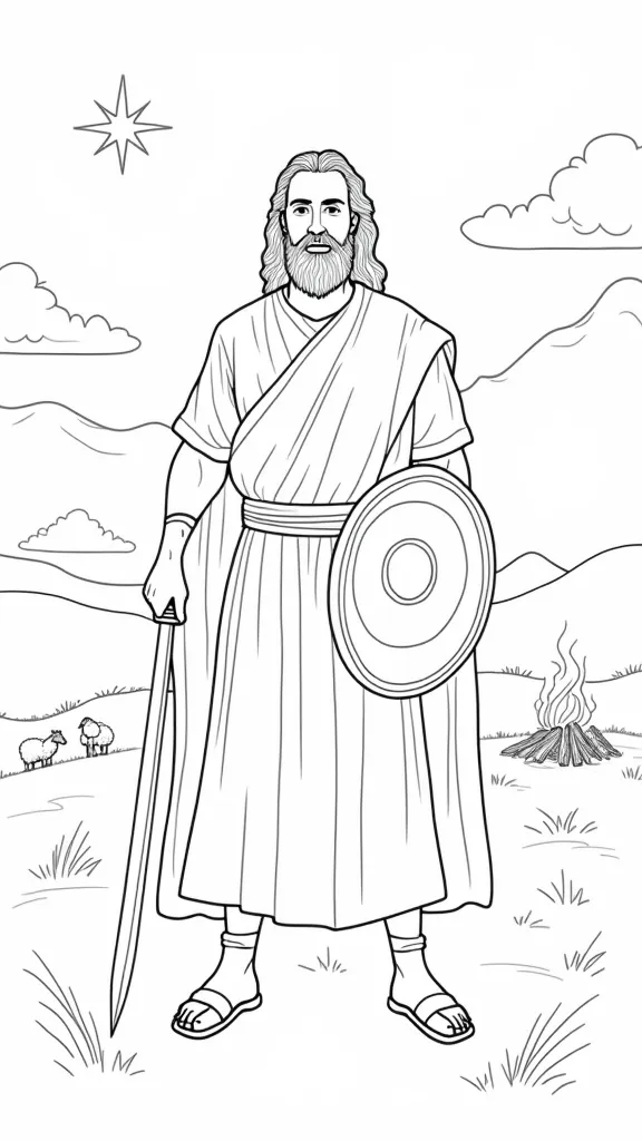 gideon coloring page